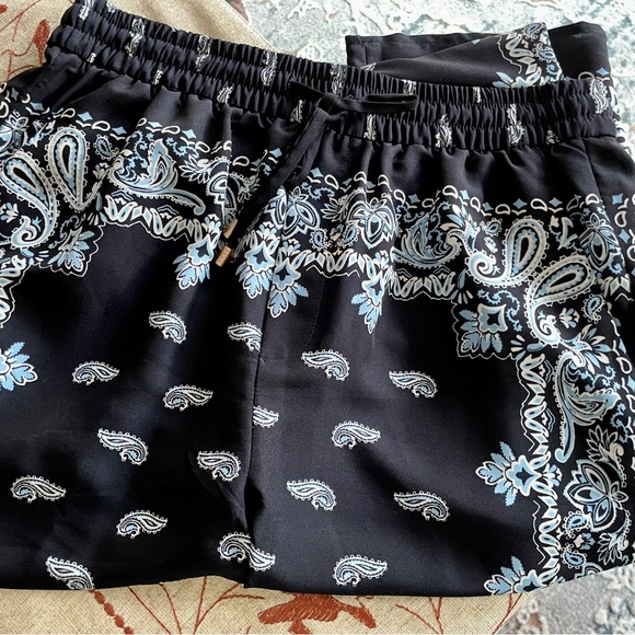 DKNY Navy Patterned Pants - Picture 6 of 7